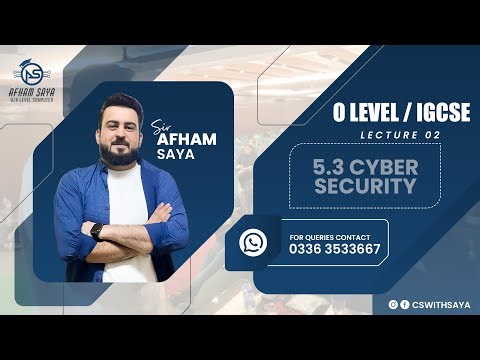 LECTURE # 2 | 5.3 CYBER SECURITY | CHAPTER # 5 | THREATS | IGCSE | OLEVEL | 2210 | 0478