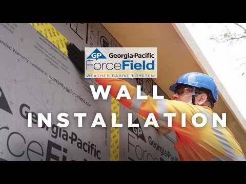 ForceField® Weather Barrier System Wall Installation