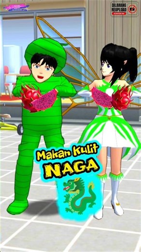 You're Eating the Wrong Thing! Dragon Fruit 🐉 #comedy #sakuraschoolsimulator #nafisash