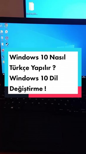 Windows 10 Nasıl Türkçe Yapılır ? Windows 10 Dil Değiştirme !#bilgisayar #windows