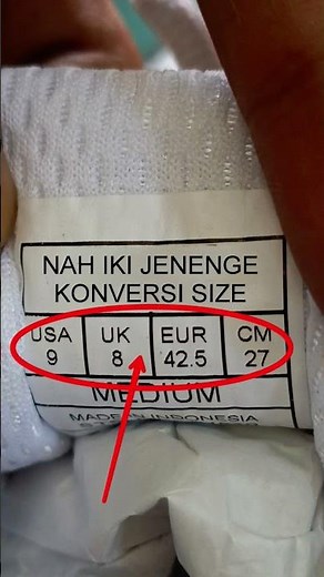 "Konversi Size Sepatu Internasional | International Shoe Size Conversion for Pattern Grading"