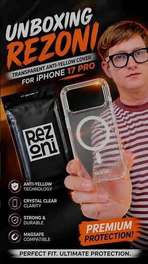 Best Anti-Yellow Transparent Case for iPhone? 😍📱 Rezoni Clear Case Unboxing! #shorts
