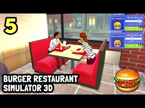 Burger 🍔 Restaurant Simulator 3D. New Burgers Added🥤🍔. iOS,Android Games.