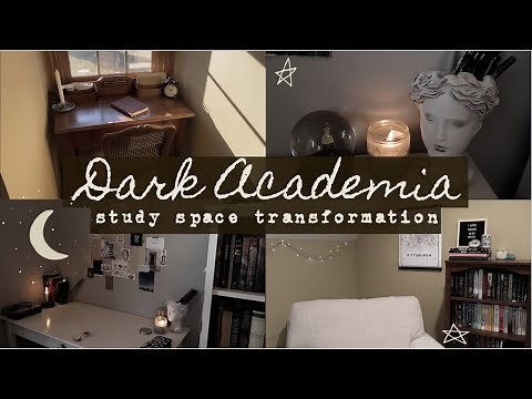 Dark Academia Study Space Transformation ~aesthetic~ || in partnership with Mapiful