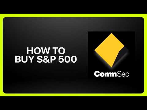 How To Buy S&P 500 On CommSec! Tutorial