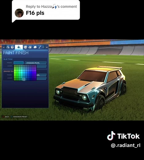 Clean Anodized Pearl Fennec Design in Rocket League