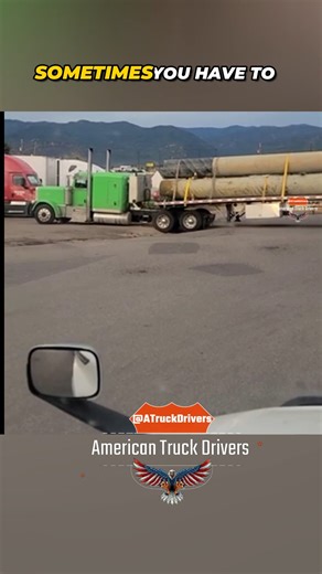 Stuck and Struggling — Flatbed Truck Tries to Get Unstuck After Load Shift #AmericanTruckDrivers #truckdriver #trucking #CDL #Dashcam #TruckDriversLife #18Wheeler #flatbedtrucking #loadshift #truckfail | American Truck Drivers