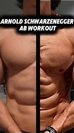 Arnold Schwarzenegger Ab Workout💀my fitness app in my bio #bernardorebeil