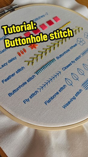 Embroidery Tutorial: Buttonhole Stitch