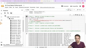 Fala Impressionadores! Hoje vamos para a terceira aula do nosso Curso Básico de Python. Nesse curso a nossa ideia é fazer uma análise de dados com Python pegando alguns arquivos de vendas. Hoje eu quero te mostrar a estrutura de repetição no Python para que você consiga rodar uma mesma parte do código várias vezes de forma automática. | Hashtag Programação