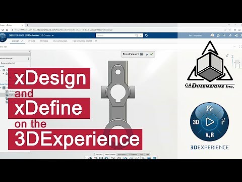 Creating CAD Files and Drawings in a Browser with xDesign and xDefine on 3DExperience