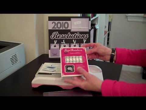 Using Spellbinders Impressabilities in the Sizzix Big Kick/Big Shot Machine