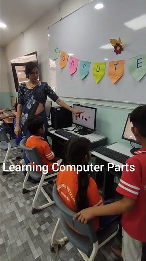 Students Learning Computer Parts in Lab ✨