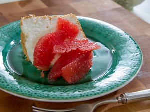 Angel Food Cake and Grapefruit