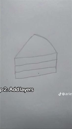 how to draw a cake Tutarial
