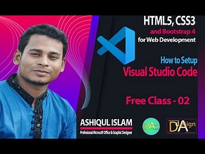 How to Setup Visual Studio Code for Web Development | HTML, CSS, JavaScript | Free Class-02