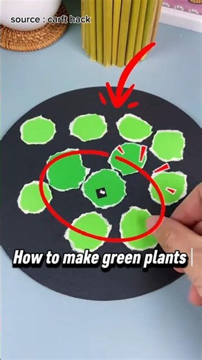 Craft Tutorial: Make Unique Green Plants from Paper 🤩 #craft #beautiful