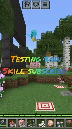 Testing my bow skill #minecraft