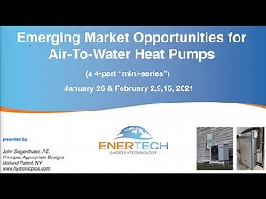 Example Systems Using Enertech Air to Water Heat Pumps