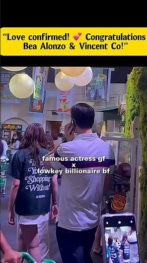 “Love confirmed! 💕 Congratulations Bea Alonzo & Vincent Co!”