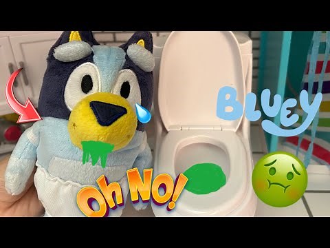 Baby Bluey is Sick and throws up!! 🤮