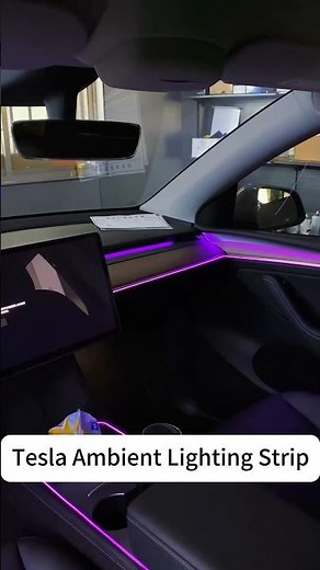 Tesla Ambient Lighting Modern LED Mood Lights for Enhanced Interior Style Custom Colors Easy Install