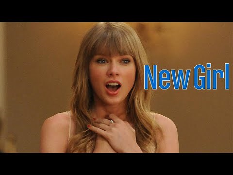 taylor swift and new girl cast interactions