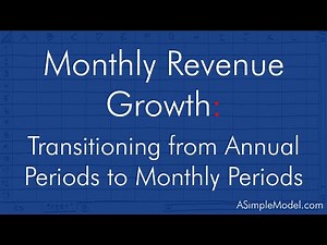 Monthly Three Statement Model: Revenue Growth in a Monthly Model