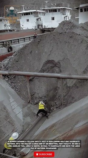 The process of unloading the heavy cargo: Seeing How the Ship Conveyor System Works #toolmancrew