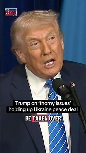 Trump on Ukraine peace deal, unresolved issues