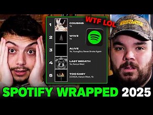 Reacting to 2025 SPOTIFY WRAPPED