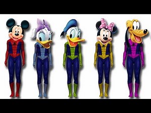Spiderman Mickey Mouse Clubhouse Finger Family Song | Daddy Finger Rhymes For Children And Toddlers