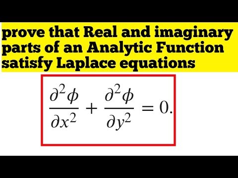 Prove that Real and imaginary parts of an Analytic Function satisfy Laplace equations|