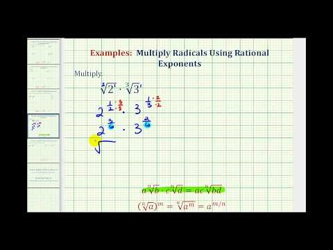 Ex: Multiply Radicals with Different Indexes Using Rational Exponents - Different Radiand