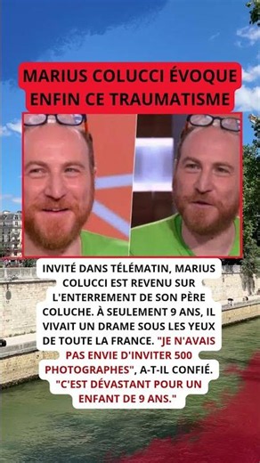 Marius Colucci brise le silence sur le jour le plus douloureux de sa vie