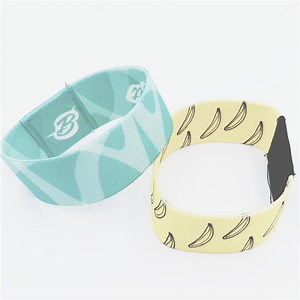 [Hot Item] 13.56MHz NFC RFID Elastic Bracelet Reusable Fabric Soft RFID Inlay Wrap Woven Stretch Band