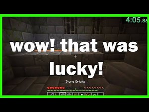 fake minecraft speedrunners be like!