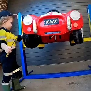6.5M views · 22K reactions | Mini Mechanic 藺 #cars #mechanic #powerwheels | Isaac's Awesome Adventures | Facebook