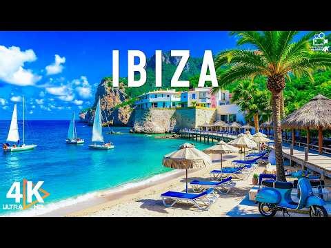 Ibiza 4K 🌊 Sunlit Shores & Electric Nights – Mediterranean Island Energy | Video 4K UHD