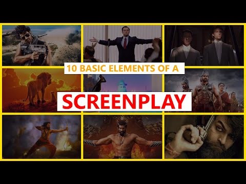 Basic elements of a SCREENPLAY. #screenwriting