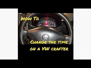 How do you set the clock on the Volkswagen Crafter?