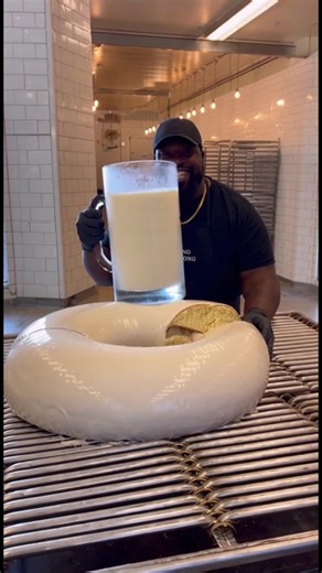 Homemade Oversized Krispy Kreme-Style Donut