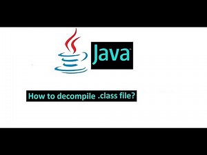How to decompile .class file?