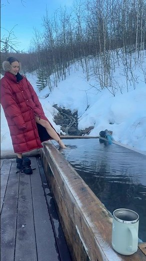 A remote hot springs in Alaska is where I’d rather be #hotsprings full video on my channel