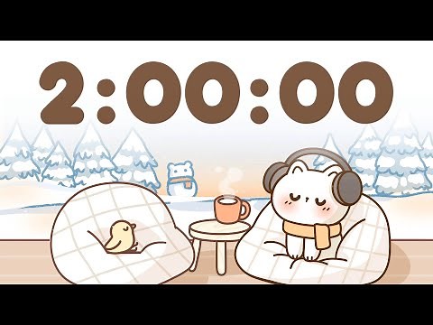 2 Hour Timer 🐱 2 Hr Study Timer for Classroom Focus