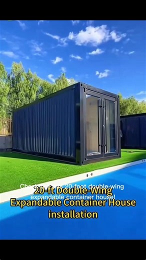 20ft Double-Wing Expandable Container House Installation! #containerhome