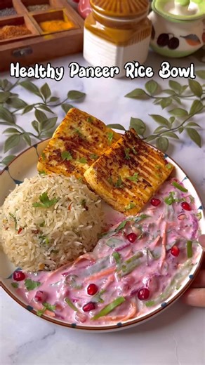 Shashi on Instagram: "🌟 Healthy Paneer Rice Bowl 🌟 This Healthy Paneer Rice Bowl combines fluffy rice, lightly spiced pan-seared paneer, and fresh vegetables, all brought together with simple Indian-inspired flavors. It’s wholesome, customizable, and keeps you full without feeling heavy. . . . #healthy #ricebowl #trending #food #recipe"