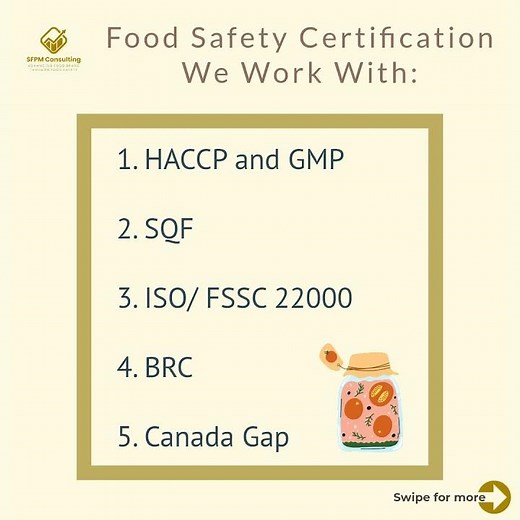 Food Safety Certification Program That we Work with