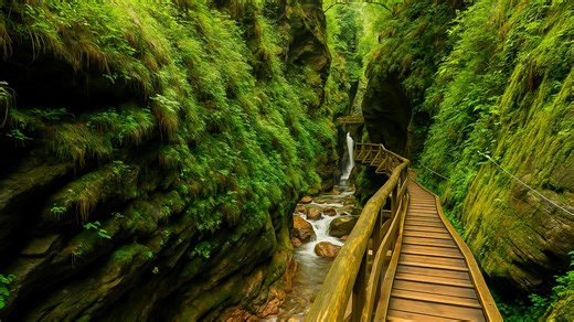 Raggaschlucht: Lenyűgöző vízesés-szurdoktúra Ausztriában (4K)