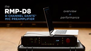 An overview of the Rupert Neve Designs RMP-D8 Dante-connected mic preamp while Thomas Burritt (marimba) and James Dick (piano) rehearse a selection from David Gillingham's Concerto for Piano and Percussion Orchestra (2003) at the Round Top Festival Institute in Round Top, Texas. Recorded using sE / Rupert Neve Signature Series microphones through a Rupert Neve Designs RMP-D8 (mic preamps and A/D conversion) connected directly to a laptop. Piano: RN17 Stereo Pair Small Diaphragm Condensers Marimb